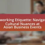 Networking Etiquette: Navigating Cultural Nuances at Asian Business Events