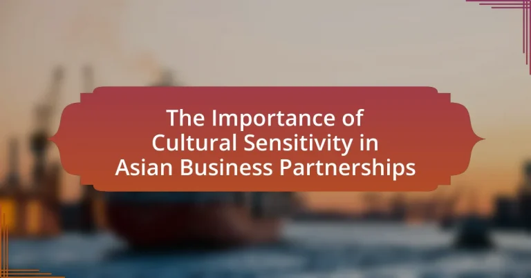 The Importance of Cultural Sensitivity in Asian Business Partnerships