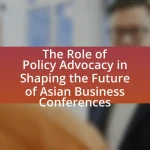 The Role of Policy Advocacy in Shaping the Future of Asian Business Conferences