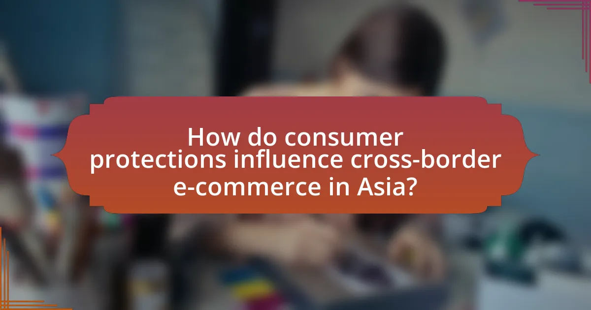 How do consumer protections influence cross-border e-commerce in Asia?